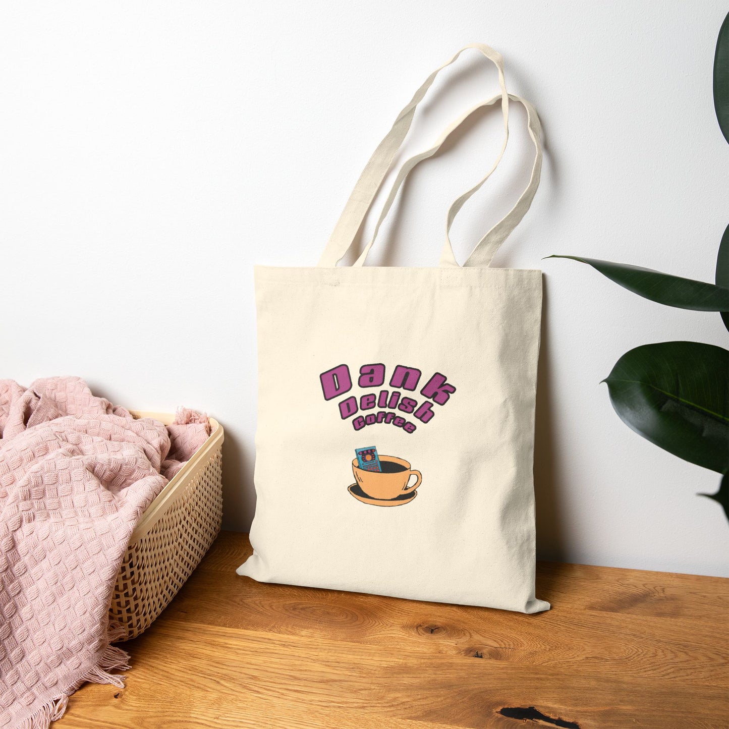 Dank Delish Coffee Canvas Tote Bag